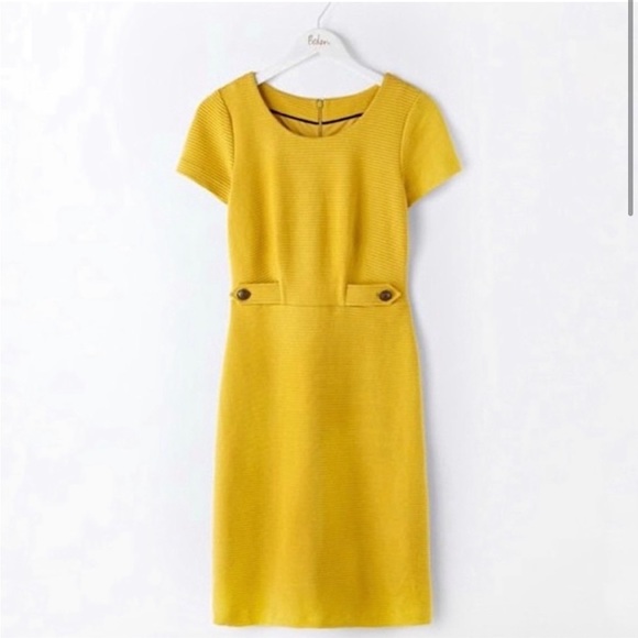 Boden | Yellow Marigold Cordelia Ottoman Dress - Picture 2 of 10